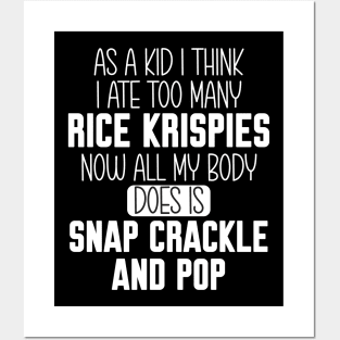 Snap crackle and pop Posters and Art